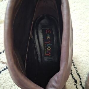 Brown Leather Boots by Everybody